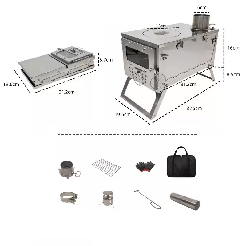Portable Wood Burning Camping Stove